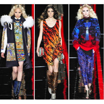 Кашмир тигър жълт  Just Cavalli
